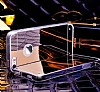 Eiroo Mirror iPhone 4 / 4S Silikon Kenarl Aynal Rose Gold Rubber Klf - Resim 4