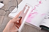 Eiroo Mirror LG G3 Silikon Kenarl Aynal Rose Gold Rubber Klf - Resim 3
