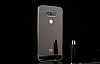 Eiroo Mirror LG G5 Metal Kenarl Aynal Siyah Rubber Klf - Resim 3