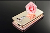 Eiroo Mirror LG V10 Metal Kenarl Aynal Rose Gold Rubber Klf - Resim: 4