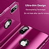 Eiroo Mirror Protect Fit iPhone 11 Pro 360 Derece Koruma Rose Gold Klf - Resim 5