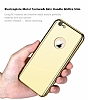 Eiroo Mirror Protect Fit iPhone 6 / 6S Aynal 360 Derece Koruma Gold Klf - Resim 1