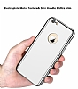 Eiroo Mirror Protect Fit iPhone 6 / 6S Aynal 360 Derece Koruma Jet Black Klf - Resim 1