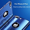 Eiroo Mirror Protect Fit iPhone 7 / 8 Aynal 360 Derece Koruma Siyah Klf - Resim 2