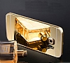Eiroo Mirror Samsung Galaxy S7 Metal Kenarl Aynal Rose Gold Rubber Klf - Resim 3