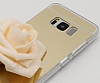 Eiroo Mirror Samsung Galaxy S8 Plus Silikon Kenarl Aynal Gold Rubber Klf - Resim: 2