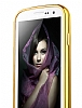 Eiroo Mirror Samsung i9300 Galaxy S3 Metal Kenarl Aynal Rose Gold Rubber Klf - Resim 2