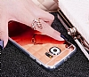 Eiroo Mirror Samsung i9800 Galaxy S6 Silikon Kenarl Aynal Silver Rubber Klf - Resim: 1
