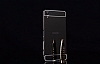 Eiroo Mirror Sony Xperia XA Ultra Metal Kenarl Aynal Siyah Rubber Klf - Resim 6