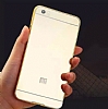Eiroo Mirror Xiaomi Mi 5 Metal Kenarl Aynal Gold Rubber Klf - Resim: 4