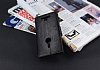 Eiroo More Nokia Lumia 925 Standl Czdanl Siyah Deri Klf - Resim: 3