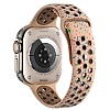 Eiroo New Series Apple Watch Silikon Krem Kordon (44mm)