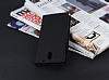HTC Desire 610 Gizli Mknatsl Yan Kapakl Siyah Deri Klf - Resim: 2