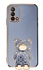 Eiroo Oppo A74 4G Lks Ay Standl Mavi Silikon Klf