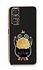 Eiroo rdek Xiaomi Redmi Note 11 Standl Siyah Silikon Klf