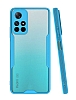 Eiroo Painted Xiaomi Poco M4 Pro 5G Kamera Korumal Mavi Klf