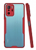 Eiroo Painted Xiaomi Poco X3 GT Kamera Korumal Krmz Klf