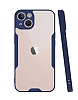 Eiroo Painted iPhone 14 Plus Lacivert Silikon Klf