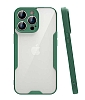 Eiroo Painted iPhone 14 Pro Max Koyu Yeil Silikon Klf