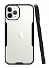 Eiroo Painted iPhone 12 / 12 Pro 6.1 in Siyah Silikon Klf