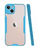 Eiroo Painted iPhone 13 Mini Kamera Korumal Mavi Klf