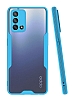 Eiroo Painted Oppo A74 Mavi Silikon Klf