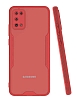 Eiroo Painted Samsung Galaxy A02s Kamera Korumal Krmz Klf