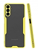 Eiroo Painted Samsung Galaxy A04s Kamera Korumalı Sarı Kılıf