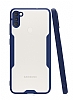 Eiroo Painted Samsung Galaxy A11 Lacivert Silikon Klf