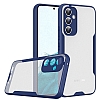 Eiroo Painted Samsung Galaxy A14 Lacivert Silikon Klf
