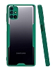 Eiroo Painted Samsung Galaxy M51 Kamera Korumal Yeil Klf