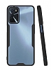 Eiroo Painted Oppo A16 Kamera Korumal Siyah Klf
