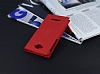 Alcatel One Touch Pop C7 Gizli Mıknatıslı Yan Kapaklı Kırmızı Deri Kılıf - Resim: 2