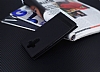 Huawei Mate 9 Gizli Mknatsl Pencereli Siyah Deri Klf - Resim 1