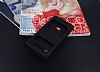 Huawei P9 Lite Gizli Mknatsl Pencereli Siyah Deri Klf - Resim: 1