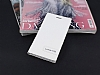 Nokia Lumia 735 Gizli Mknatsl Yan Kapakl Beyaz Deri Klf - Resim 1