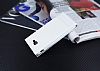 Samsung Galaxy J5 Prime Gizli Mknatsl Yan Kapakl Beyaz Deri Klf - Resim: 2