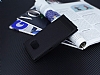 Samsung Galaxy S7 Edge Gizli Mknatsl Pencereli Siyah Deri Klf - Resim: 2