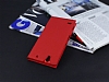 Sony Xperia C4 Gizli Mıknatıslı Yan Kapaklı Kırmızı Deri Kılıf - Resim: 2