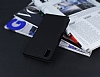 Sony Xperia M4 Aqua Gizli Mknatsl Yan Kapakl Siyah Deri Klf - Resim 2