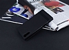 Sony Xperia XZ Gizli Mknatsl Yan Kapakl Siyah Deri Klf - Resim 2