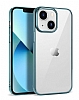 Eiroo Pixel iPhone 14 Plus Mavi Rubber Klf