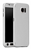 Zore GKK Ays Samsung Galaxy Note 5 360 Derece Koruma Silver Rubber Klf - Resim 6