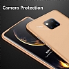 Zore GKK Ays Huawei Mate 20 Pro 360 Derece Koruma Gold Rubber Klf - Resim: 4