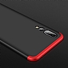 Eiroo Protect Fit Huawei P20 Pro 360 Derece Koruma Krmz-Siyah Rubber Klf - Resim: 3