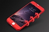 Eiroo Protect Fit iPhone 6 / 6S 360 Derece Koruma Krmz Rubber Klf - Resim 8