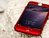 Eiroo Protect Fit iPhone 6 / 6S 360 Derece Koruma Krmz Rubber Klf - Resim 2