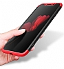 Eiroo Protect Fit iPhone X / XS 360 Derece Koruma Siyah-Krmz Rubber Klf - Resim 5