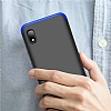 Eiroo Protect Fit Samsung Galaxy A10 360 Derece Koruma Lacivert-Siyah Rubber Klf - Resim: 1