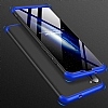 Zore GKK Ays Samsung Galaxy A11 360 Derece Koruma Mavi-Siyah Rubber Klf - Resim 3